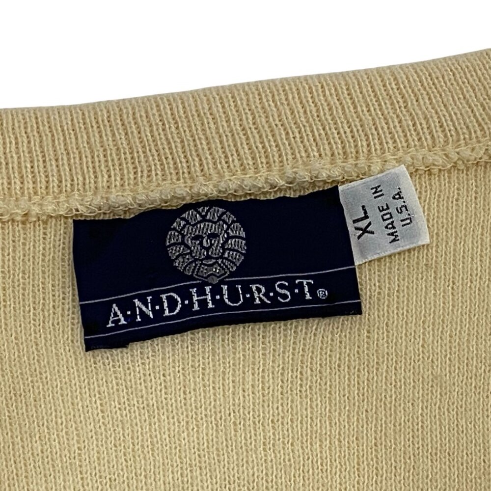 Vintage Andhurst V Neck Sweater Vest Mens XL Orlon Acrylic Pullover Made USA - Picture 5 of 5
